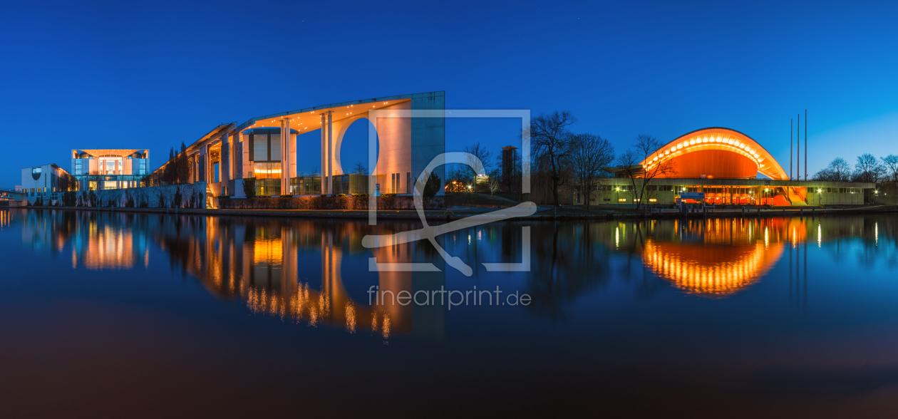 Bild-Nr.: 11197110 Berlin - Kanzleramt und Haus der Kulturen der Welt Panorama erstellt von Jean Claude Castor