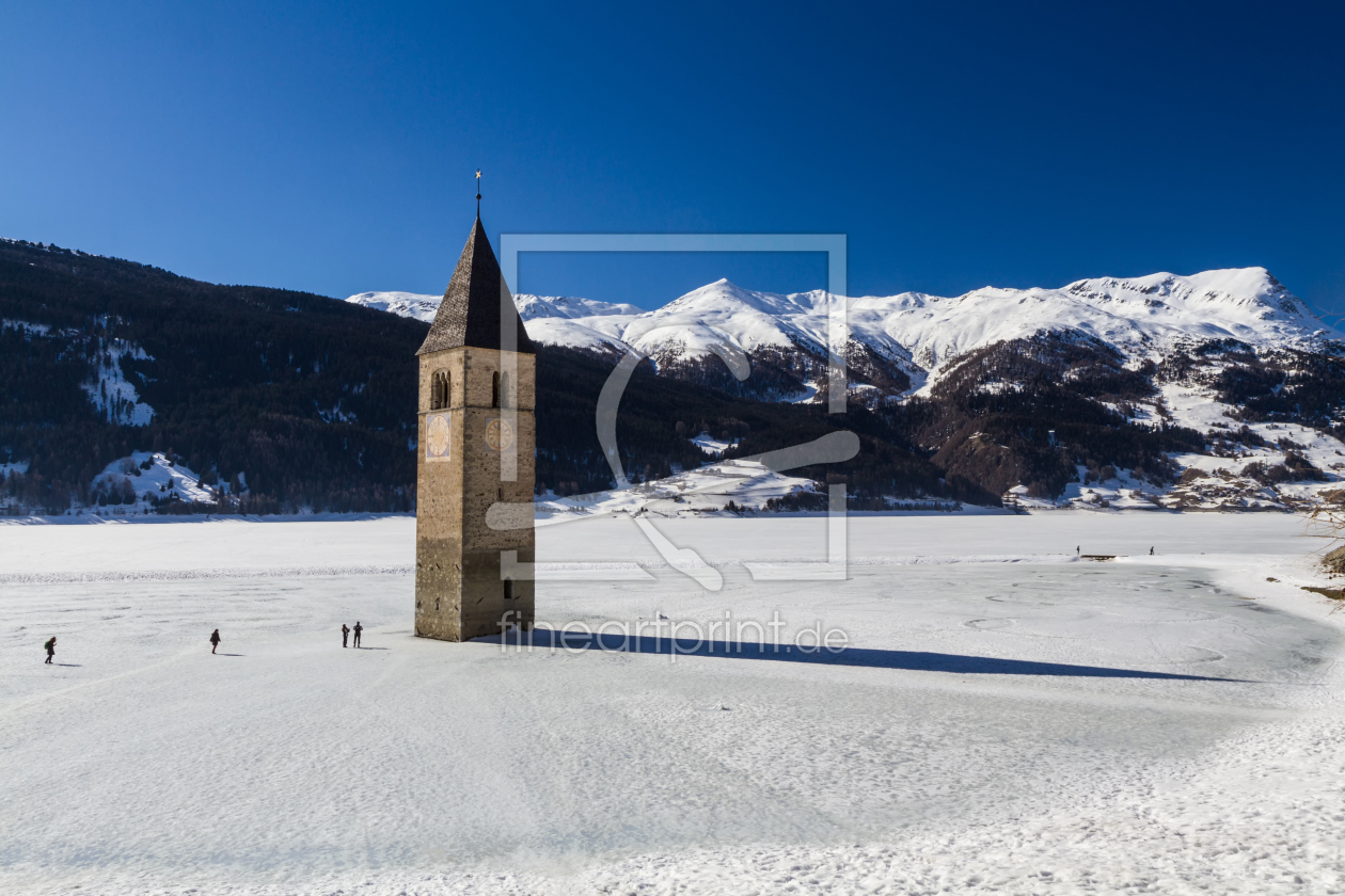 Bild-Nr.: 11202932 Reschensee im Winter, Italien erstellt von janschuler