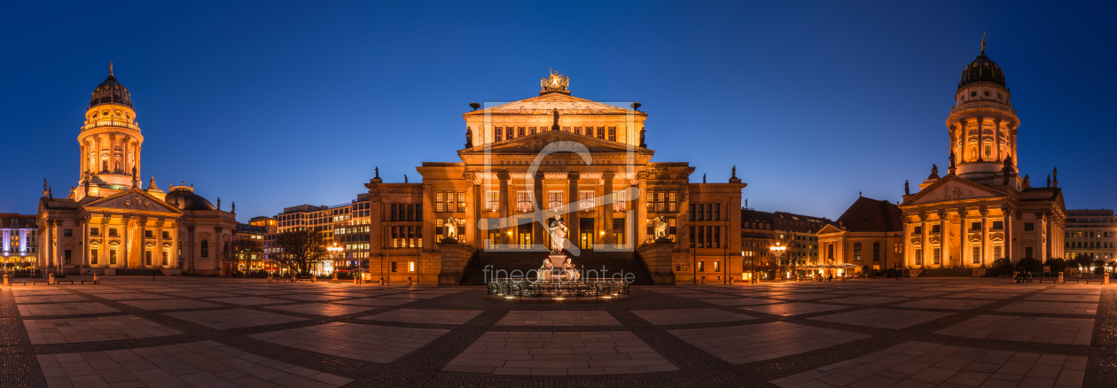 Bild-Nr.: 11206110 Berlin - Gendarmenmarkt Panorama zur blauen Stunde erstellt von Jean Claude Castor