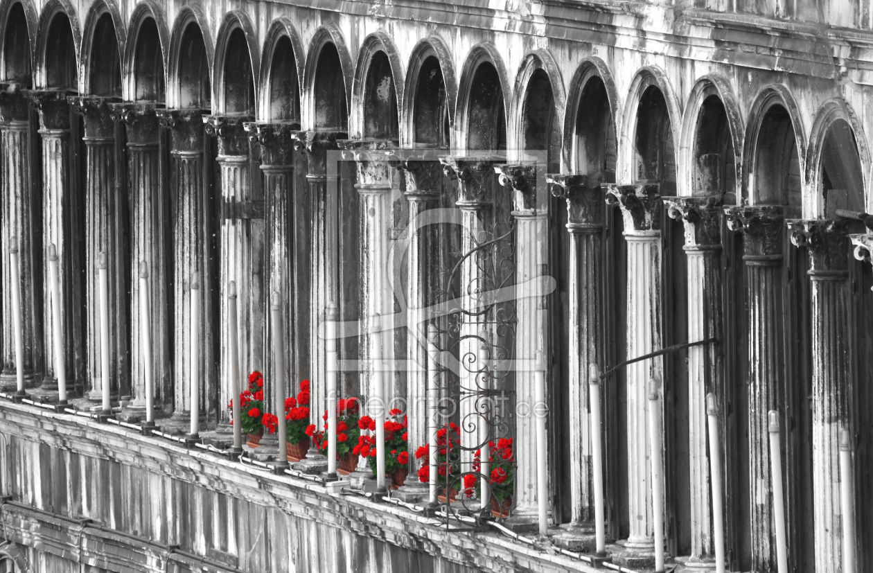 Bild-Nr.: 11207946 Fassade mit Blumen in Venedig erstellt von Buellom