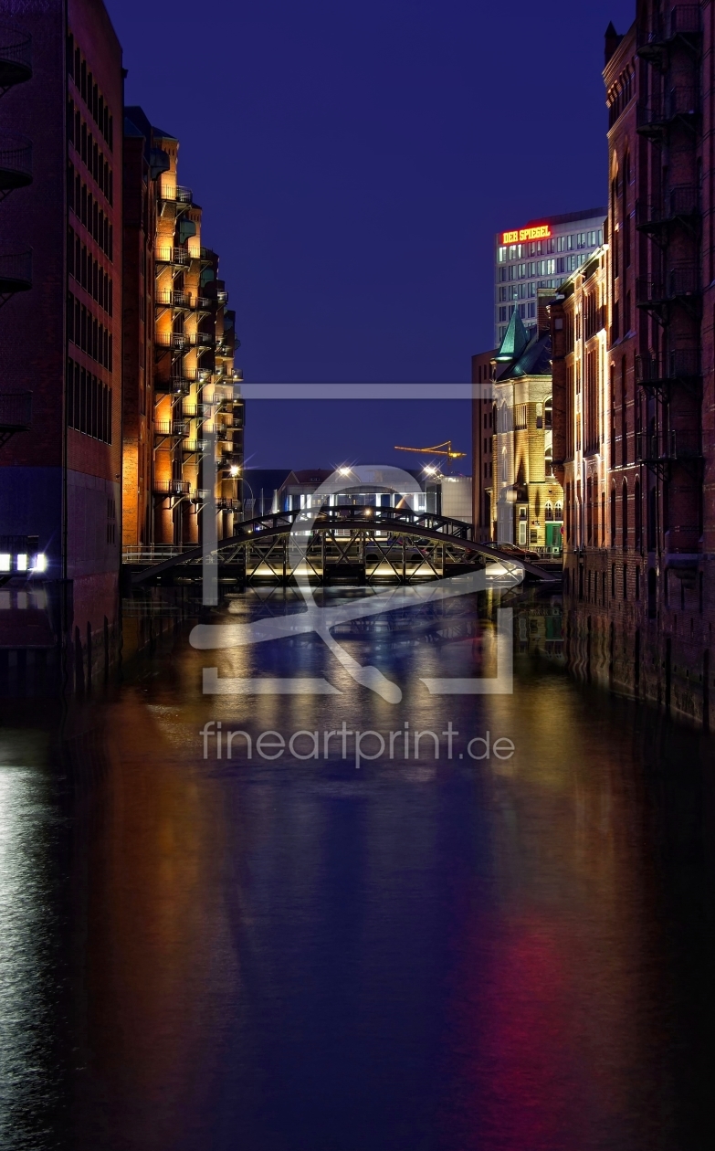 Bild-Nr.: 11217156 Speicherstadt Hamburg am Abend erstellt von Ina  Penning