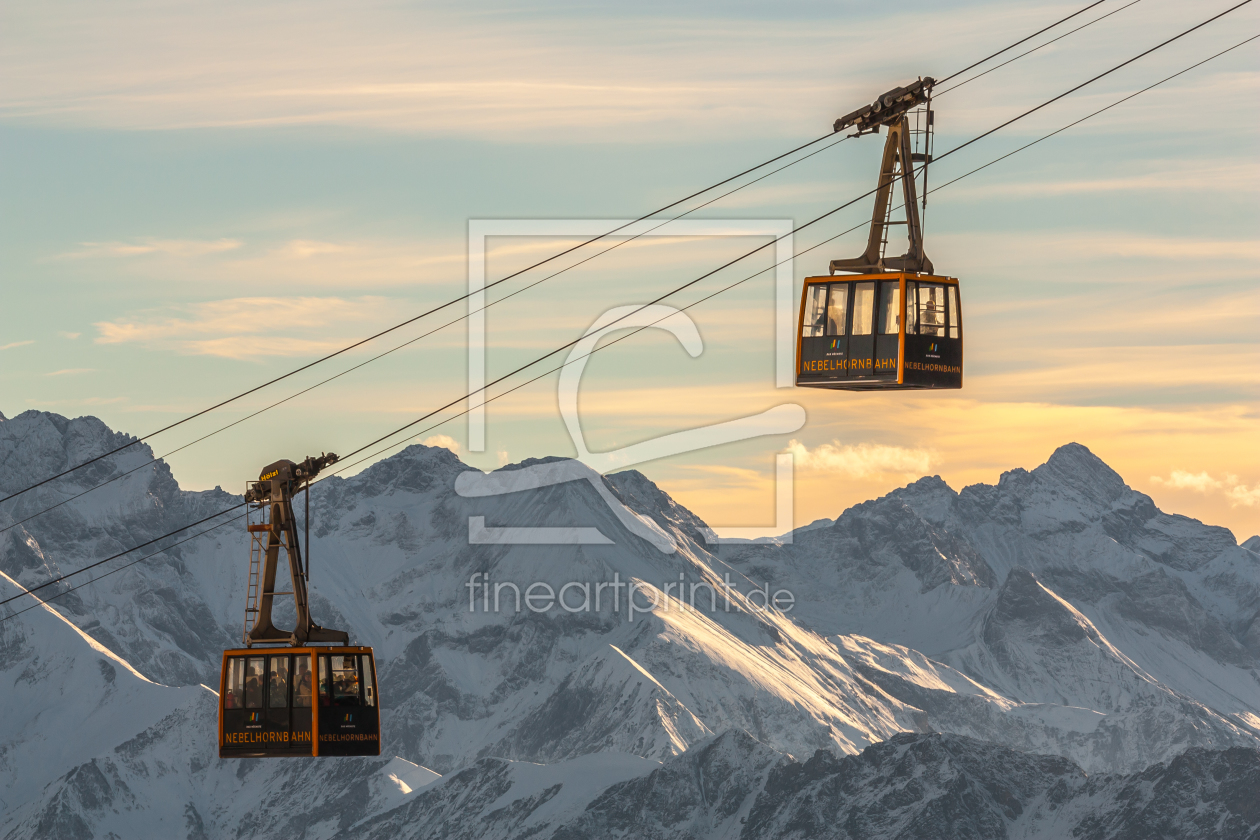 Bild-Nr.: 11221026 Winterliches Abendrot am Nebelhorn erstellt von Wenki