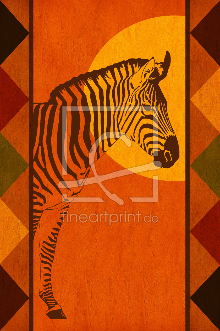 Bild-Nr.: 11221518 Afrika Faben mit Zebra erstellt von Mausopardia
