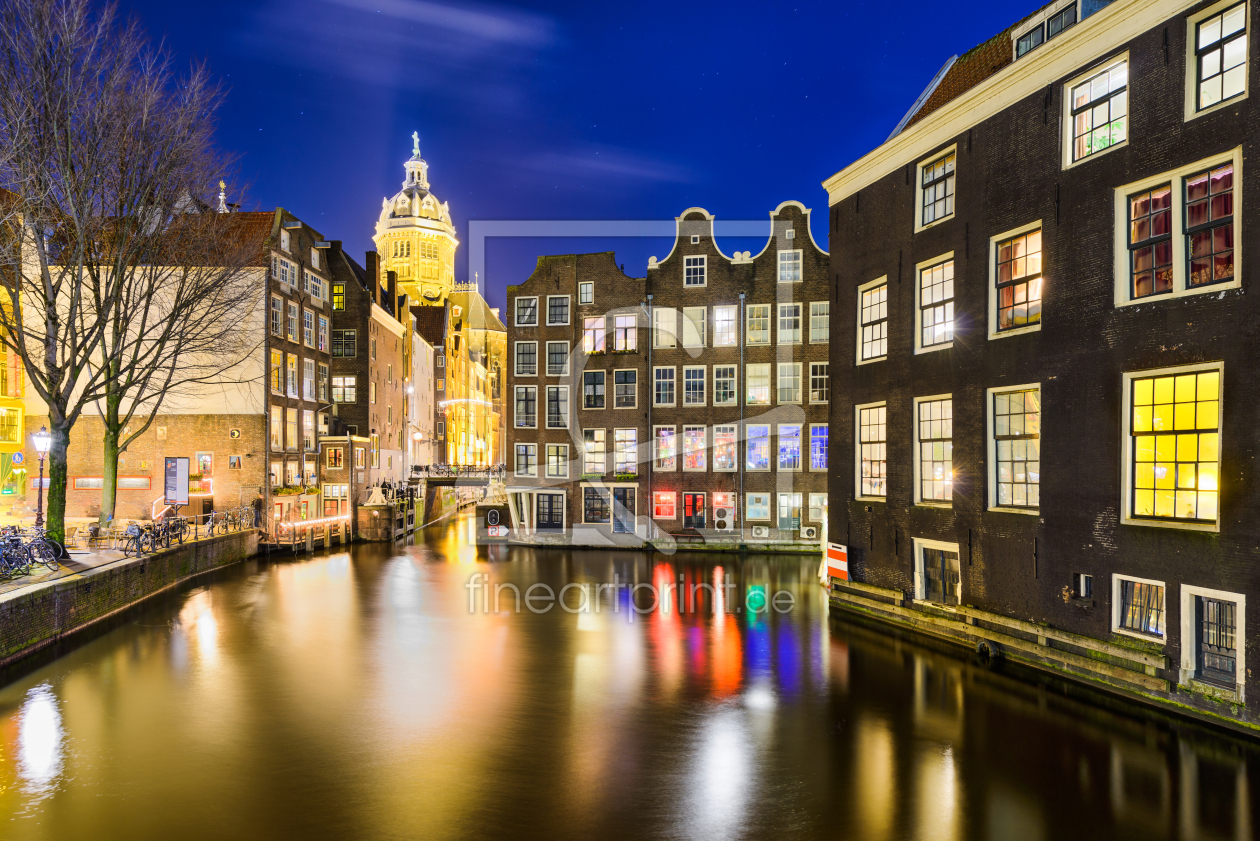 Bild-Nr.: 11224334 Amsterdam bei Nacht erstellt von Mapics