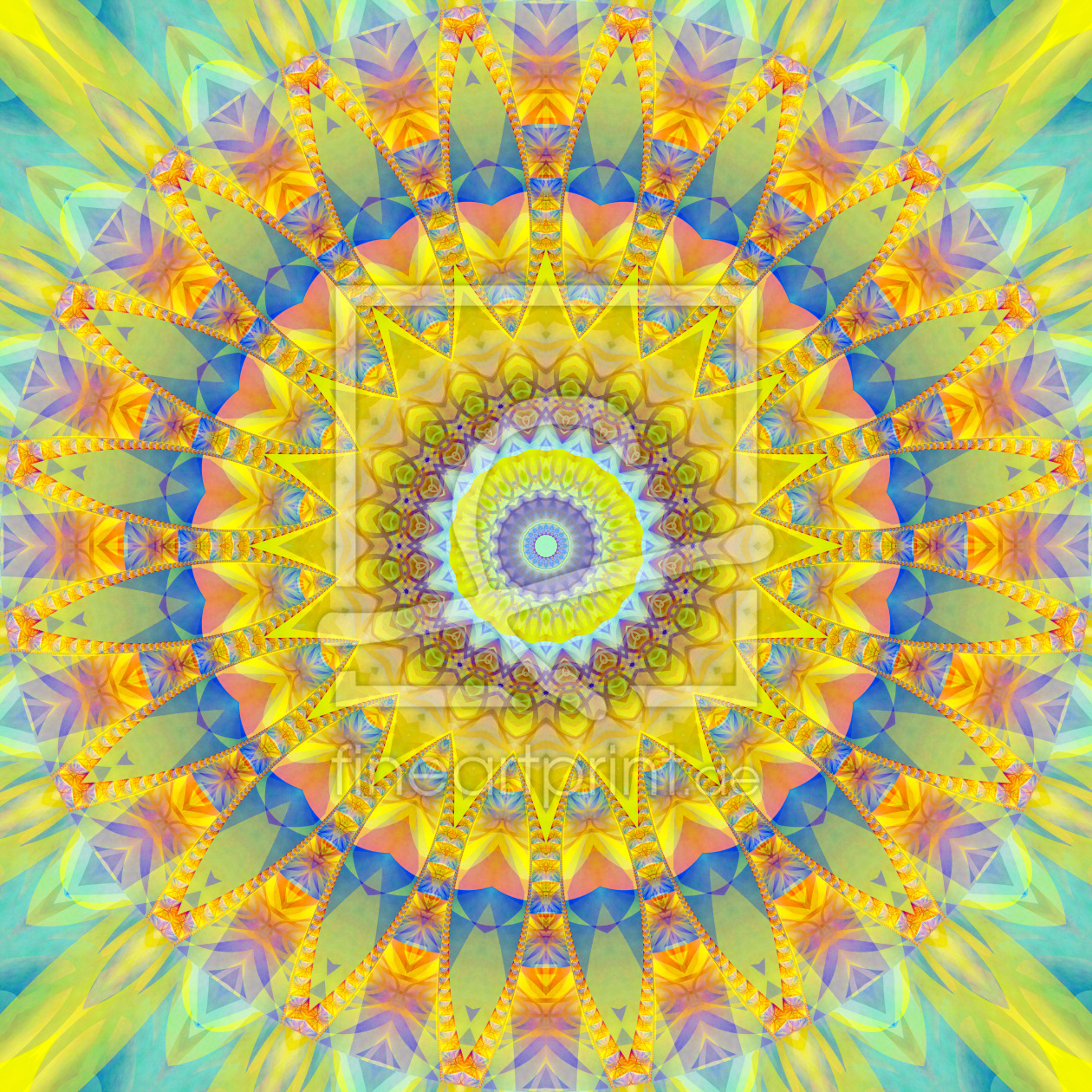 Bild-Nr.: 11229424 Mandala Sonne 2 erstellt von Christine Bässler