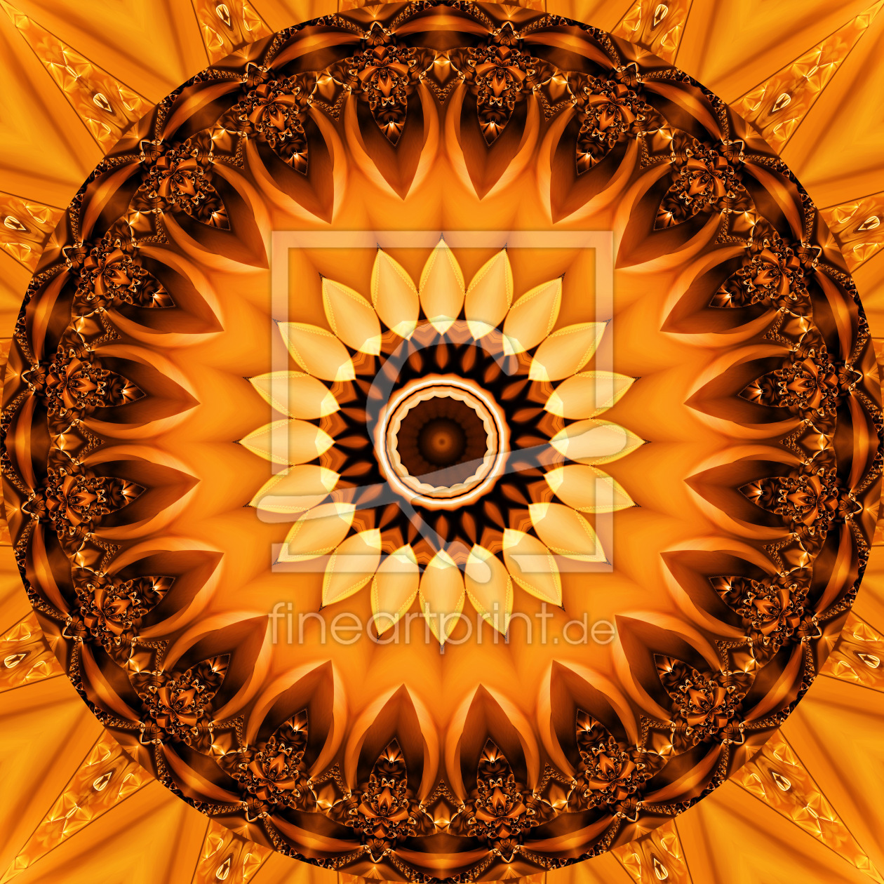 Bild-Nr.: 11232778 Mandala ägyptische Sonne Nr. 2 erstellt von Christine Bässler