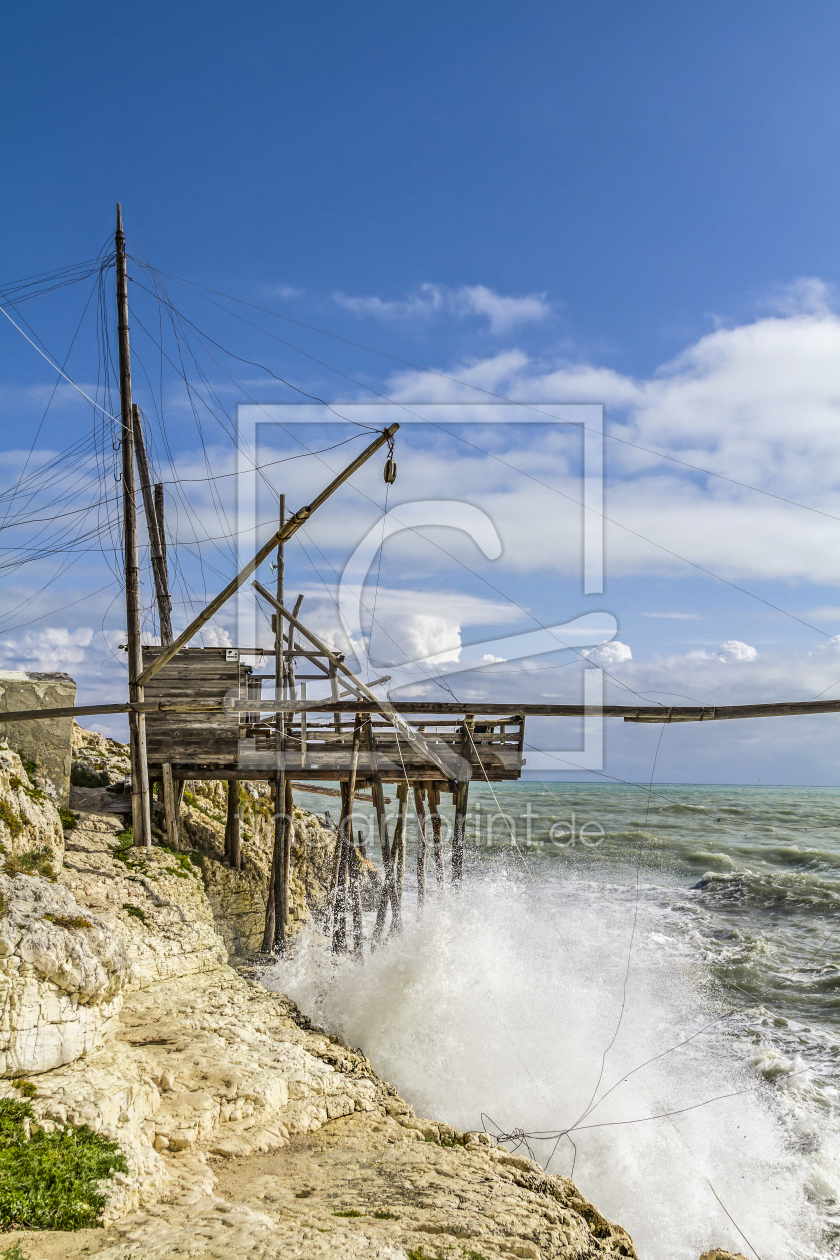 Bild-Nr.: 11234494 Trabucco mit Felsküste erstellt von EderHans