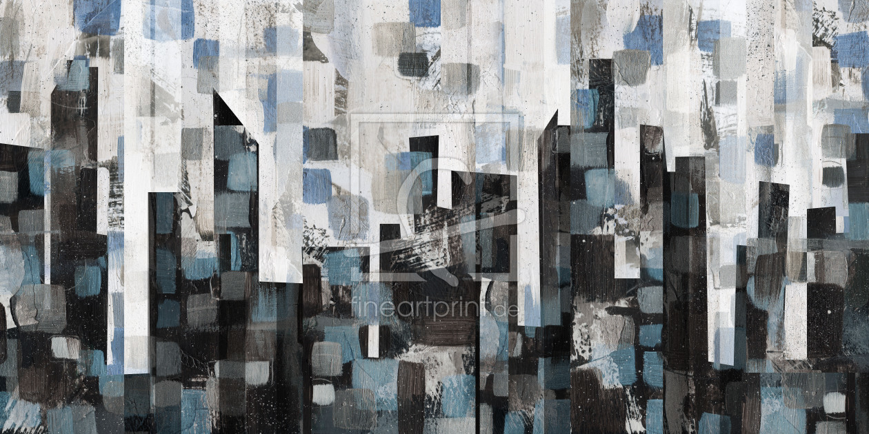 Bild-Nr.: 11237819 Patchwork Blue City II erstellt von CASA-FINE-ARTS