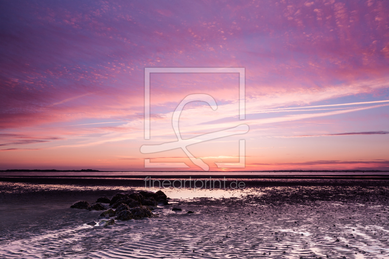 Bild-Nr.: 11240878 Sonnenuntergang am Strand von Utersum auf Föhr erstellt von Konstantin-Articus