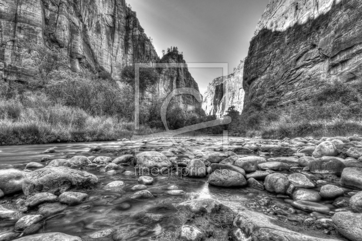 Bild-Nr.: 11247822 Zion NP B&W erstellt von TomKli