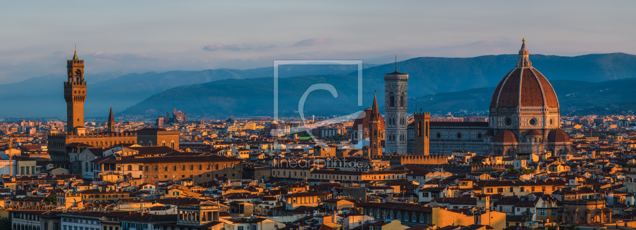 Bild-Nr.: 11257646 Florenz - Skyline mit Dom und Palazzo Vecchio erstellt von Jean Claude Castor