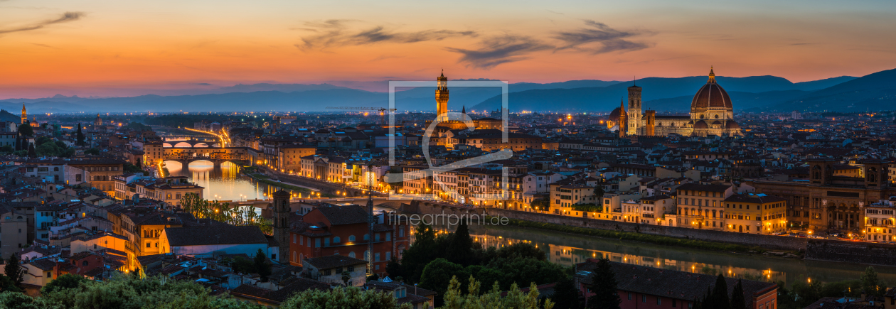 Bild-Nr.: 11258074 Florenz - Skyline Panorama am Abend erstellt von Jean Claude Castor