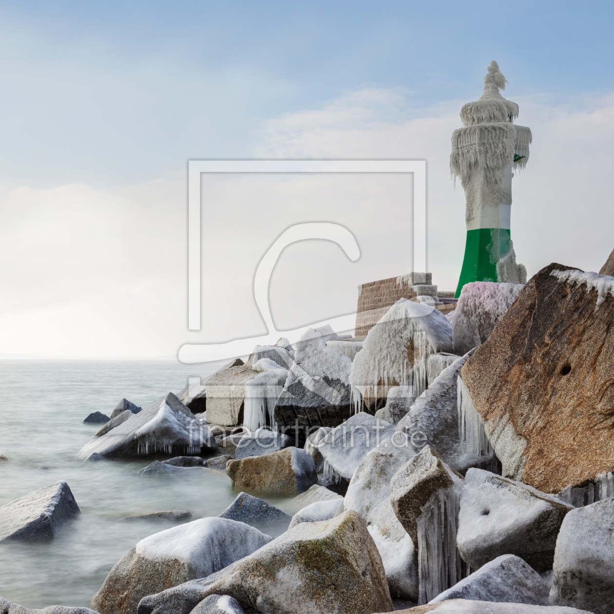 Bild-Nr.: 11259512 Leuchtturm im Winter erstellt von HeschFoto