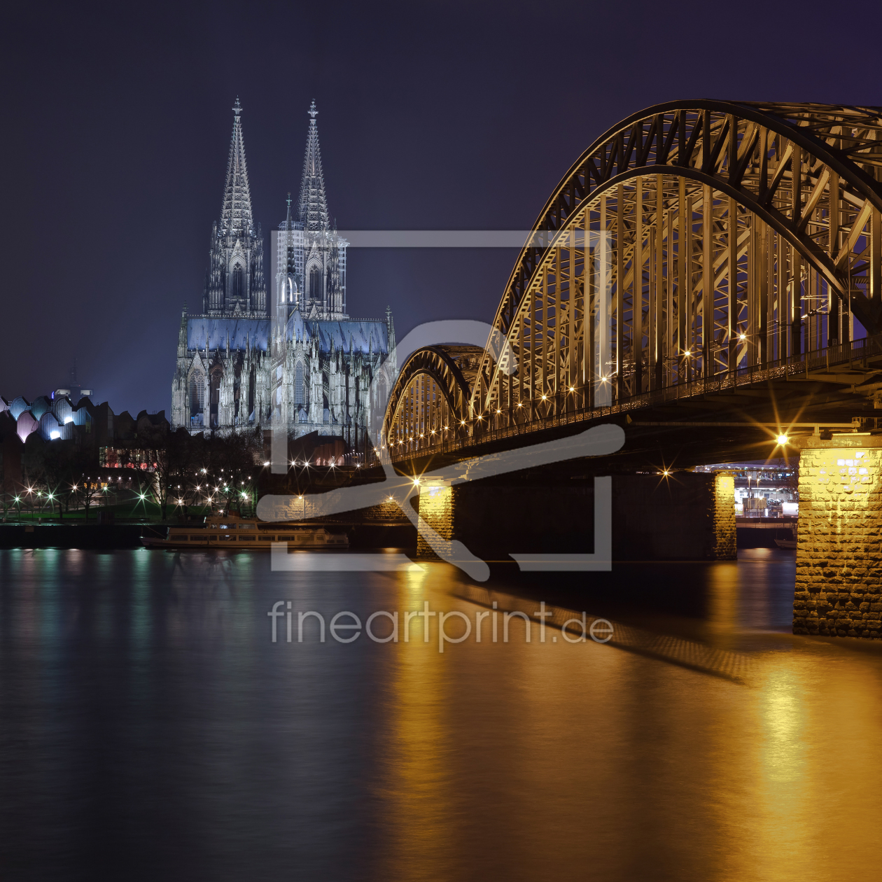 Bild-Nr.: 11262172 Köln bei Nacht II erstellt von HeschFoto