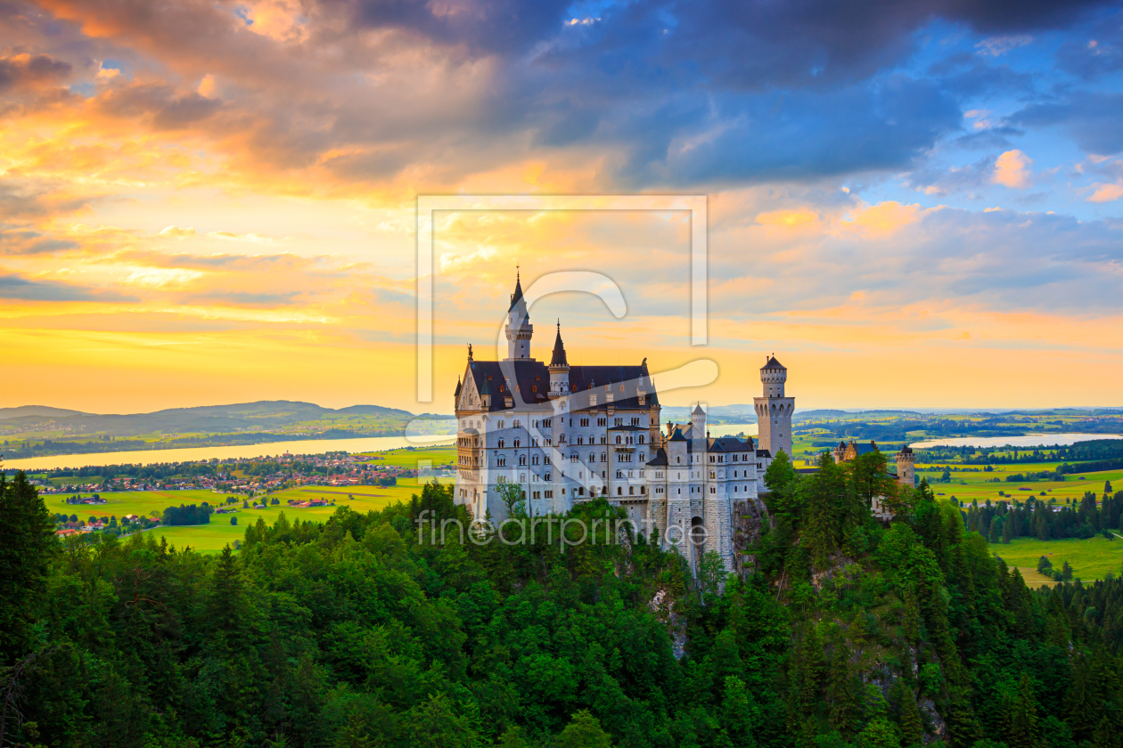 Bild-Nr.: 11283194 Sonnenuntergang Neuschwanstein erstellt von d-wigger