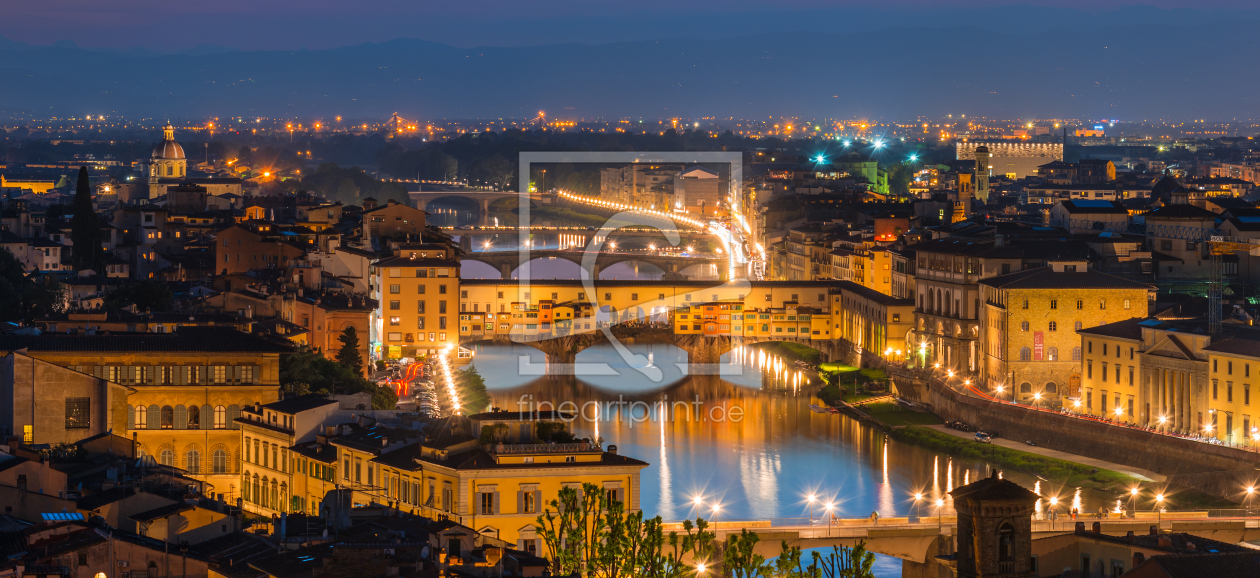 Bild-Nr.: 11294560 Florenz - Ponte Vecchio am Abend erstellt von Jean Claude Castor