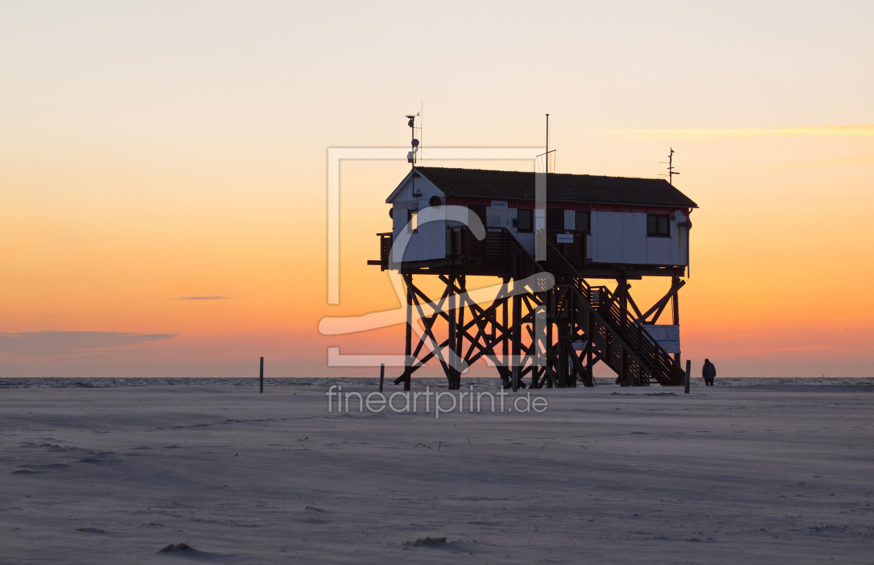 Bild-Nr.: 11312400 Abendstimmung in St. Peter Ording erstellt von Fotofilter