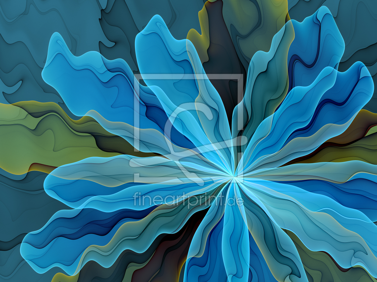 Bild-Nr.: 11322920 Abstrakte blaue Blume erstellt von gabiw-art