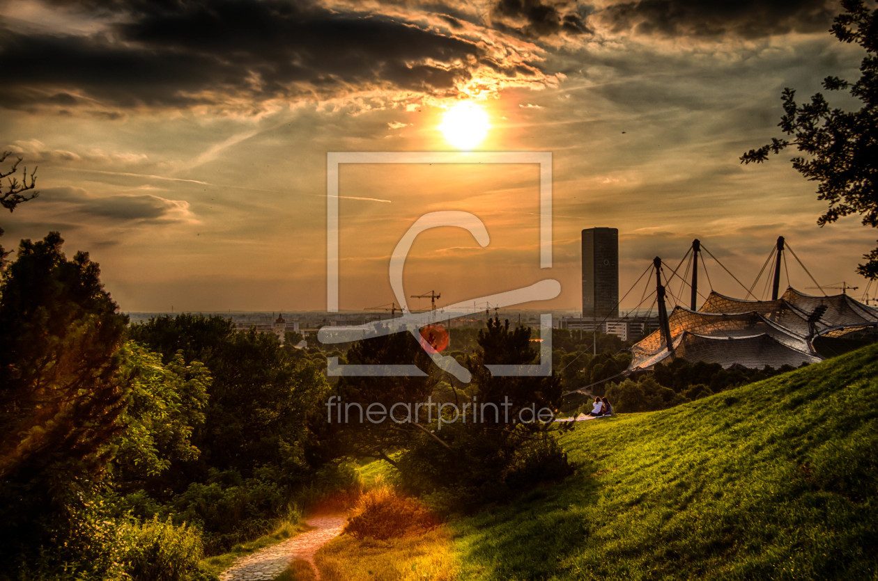 Bild-Nr.: 11327449 Sonnenuntergang - Olympiapark erstellt von PierreW