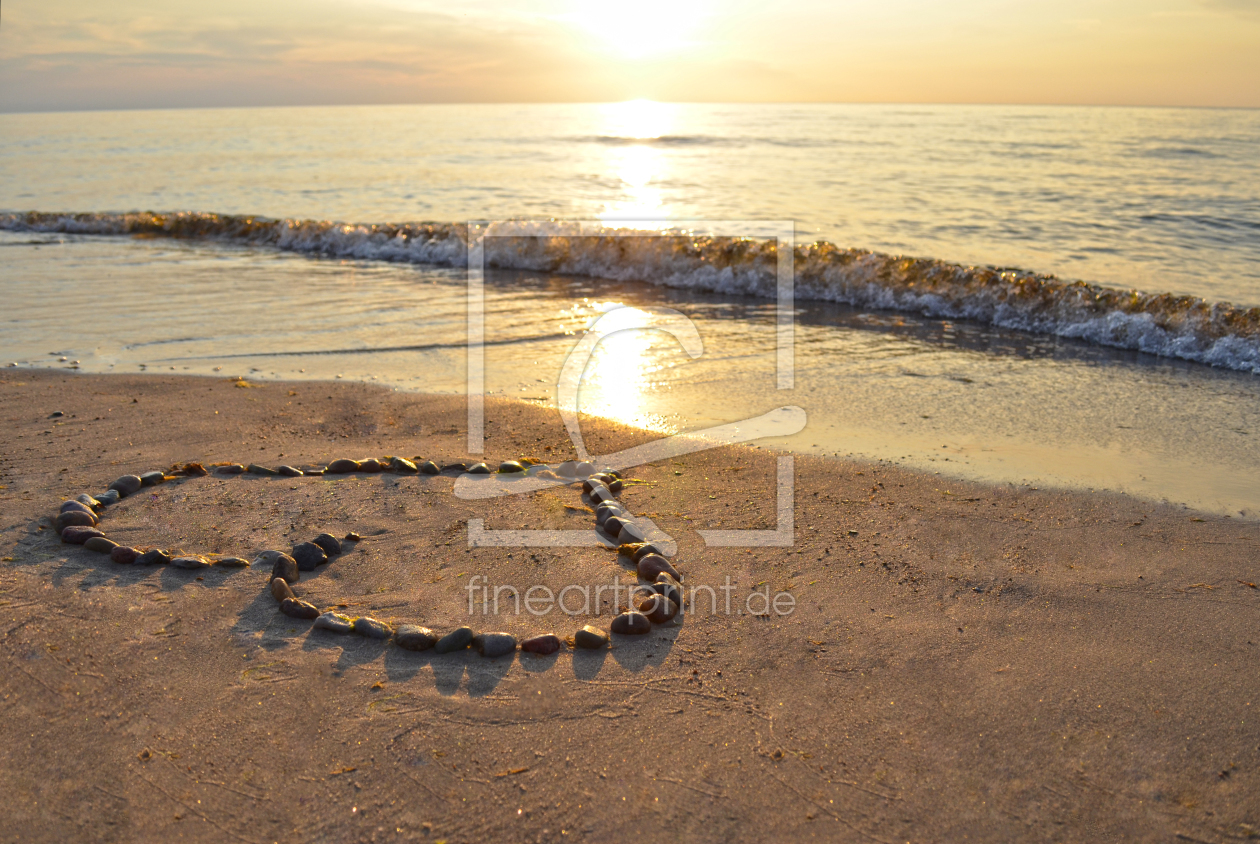 Bild-Nr.: 11328495 Herz am Strand erstellt von alroarts