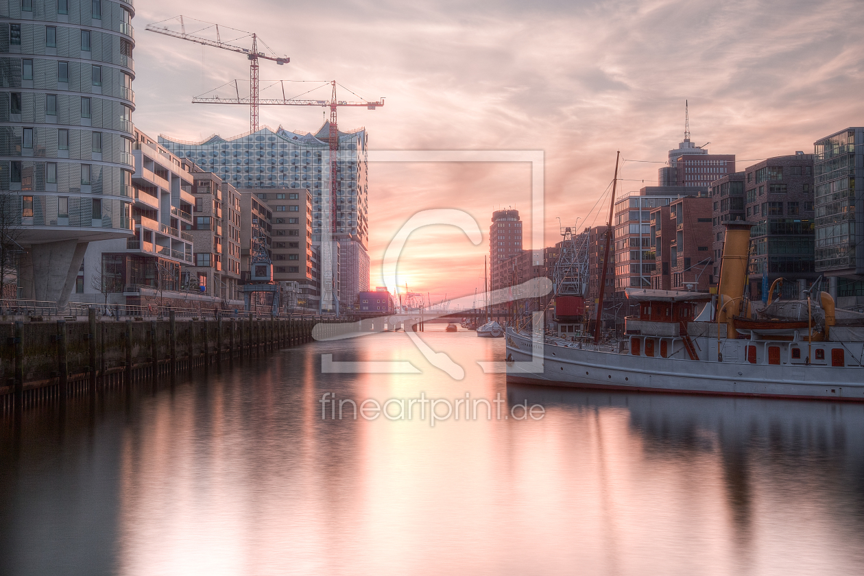Bild-Nr.: 11330301 Sonnenuntergang Hafencity Hamburg erstellt von stebe-Fotografie