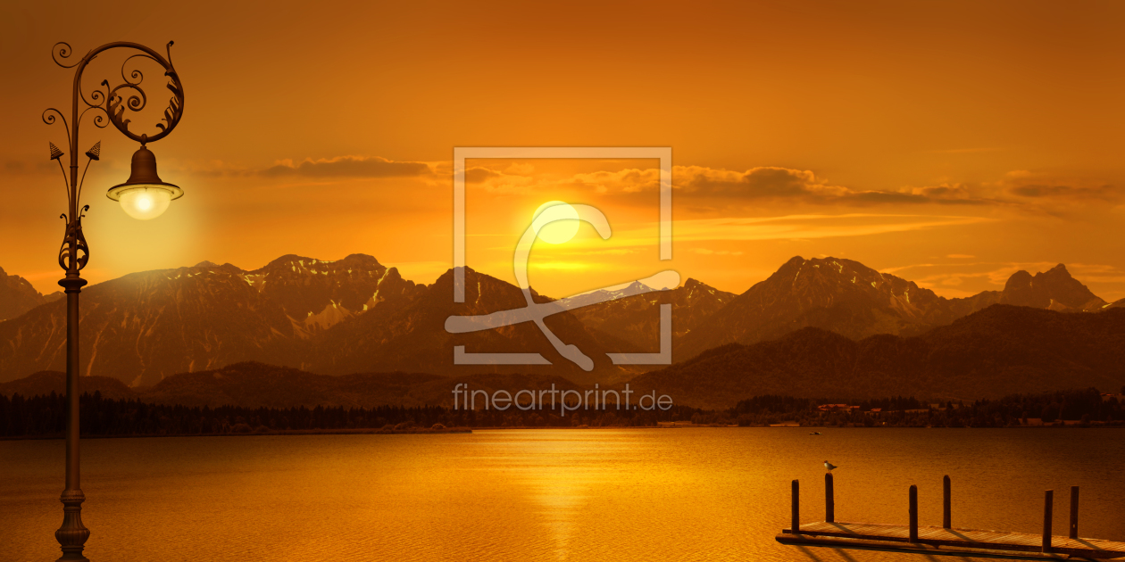 Bild-Nr.: 11331683 Sonnenuntergang über dem See erstellt von Mausopardia