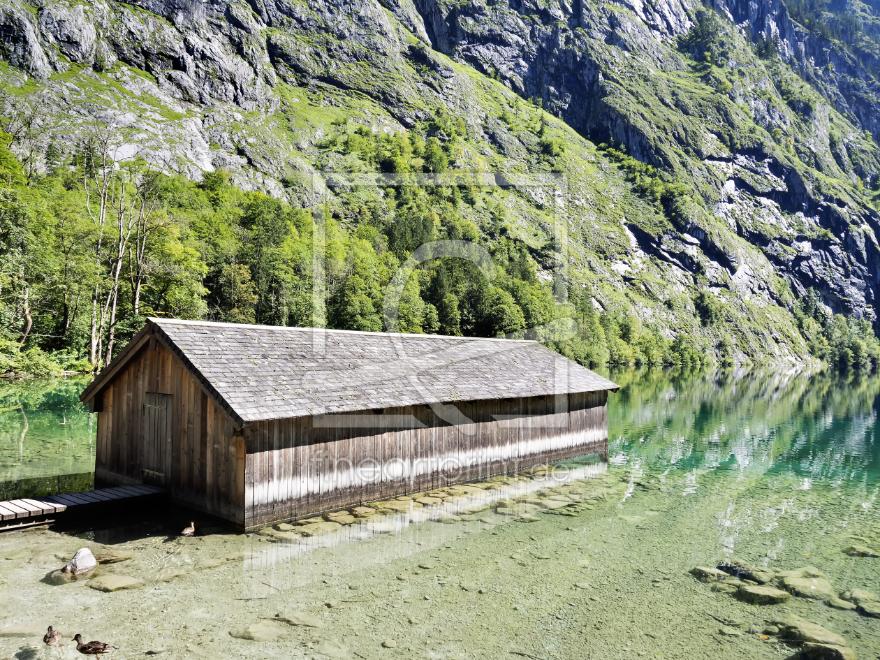 Bild-Nr.: 11332237 Bootshaus am Obersee erstellt von Wolfgang Zwanzger