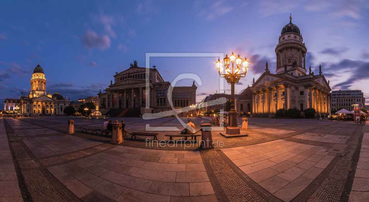 Bild-Nr.: 11334321 Berlin - Gendarmenmarkt Panorama zur blauen Stunde erstellt von Jean Claude Castor