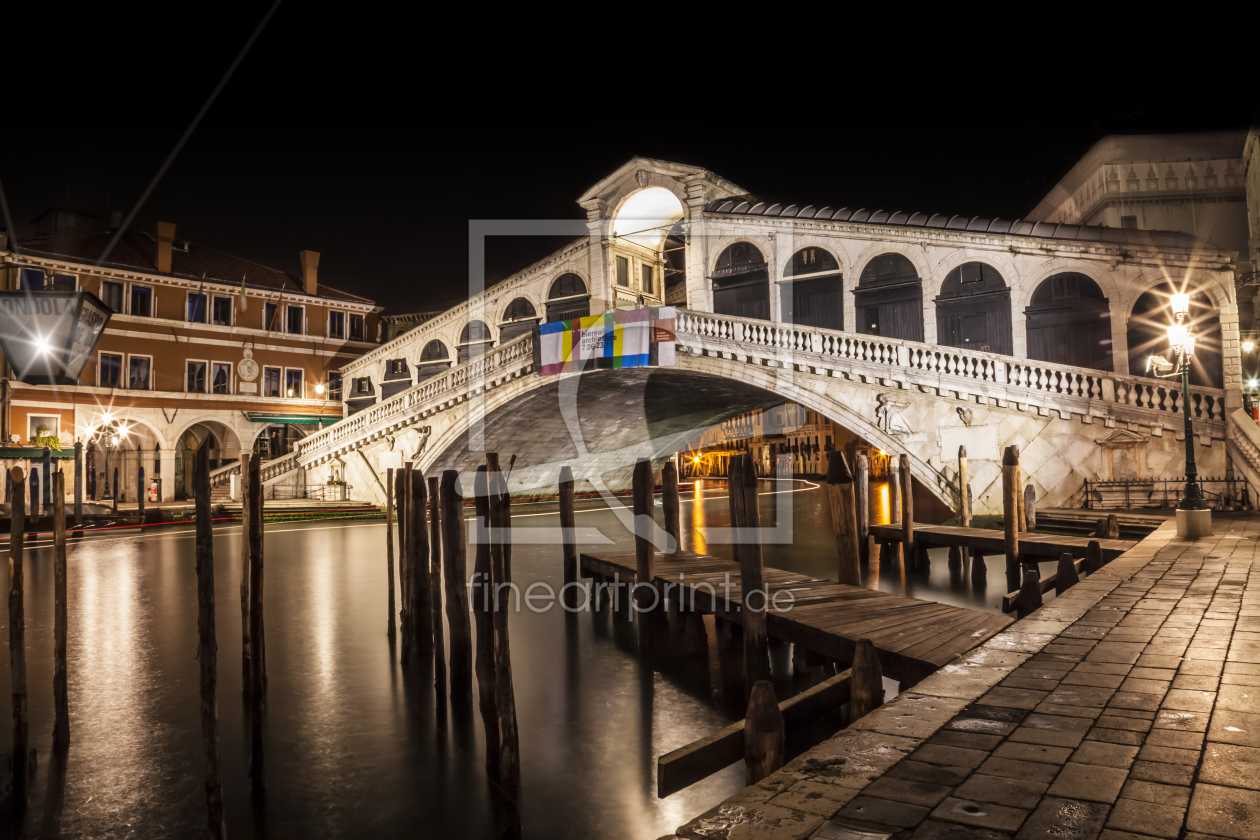 Bild-Nr.: 11352660 VENEDIG Rialtobrücke bei Nacht erstellt von Melanie Viola