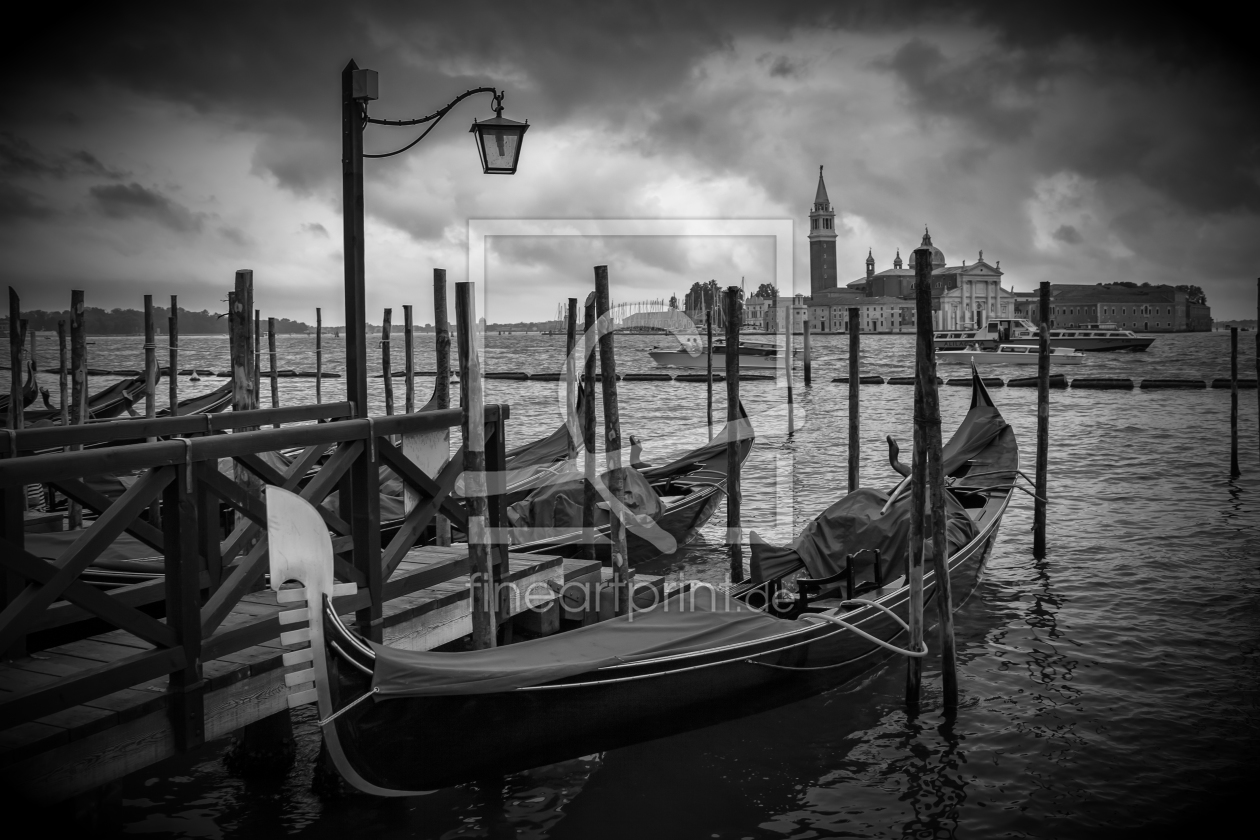 Bild-Nr.: 11356644 VENEDIG San Giorgio Maggiore schwarz-weiß  erstellt von Melanie Viola