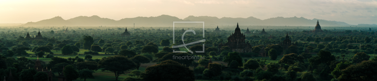 Bild-Nr.: 11361766 Burma - Bagan am Morgen Panorama  erstellt von Jean Claude Castor