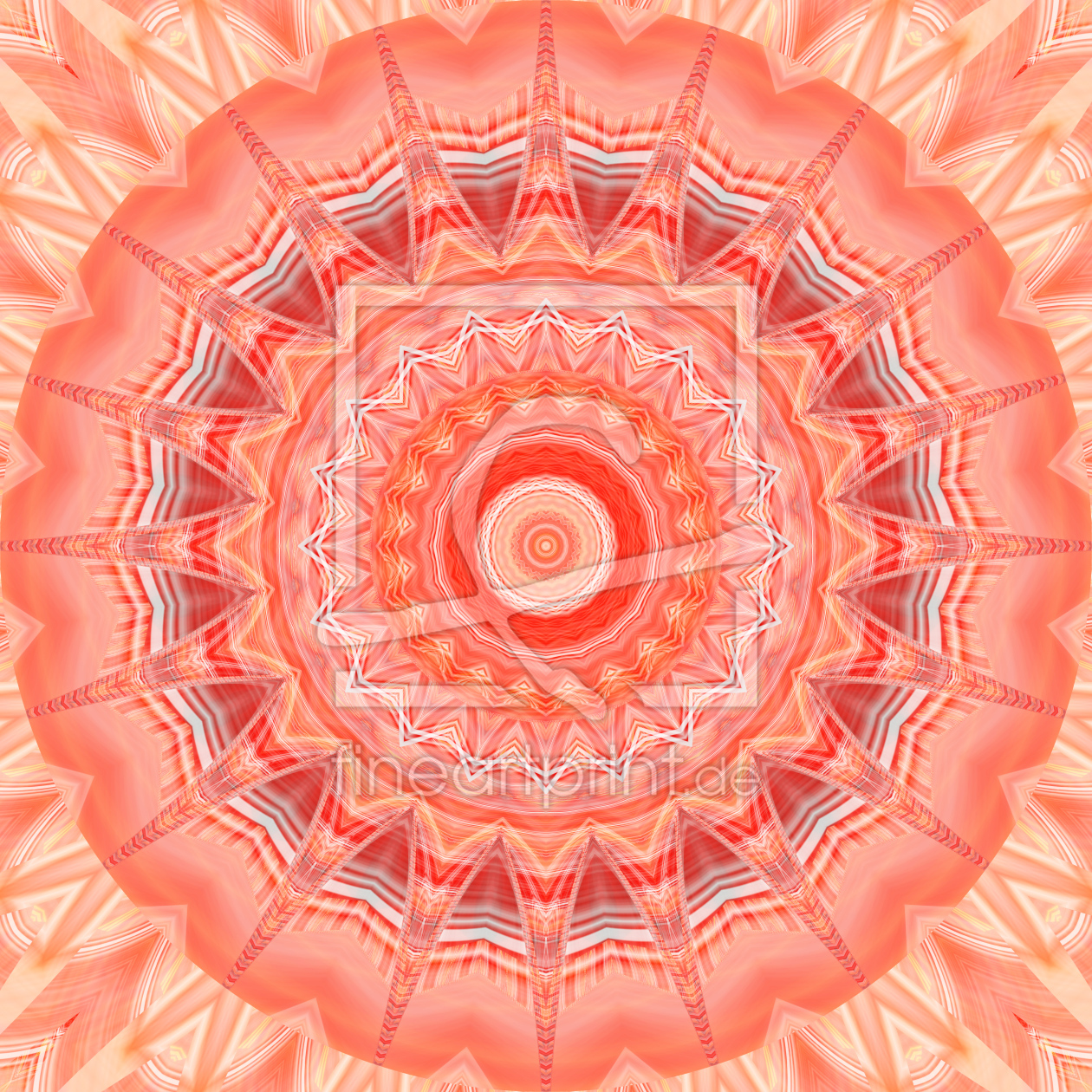 Bild-Nr.: 11366827 Mandala soft orange 3 erstellt von Christine Bässler