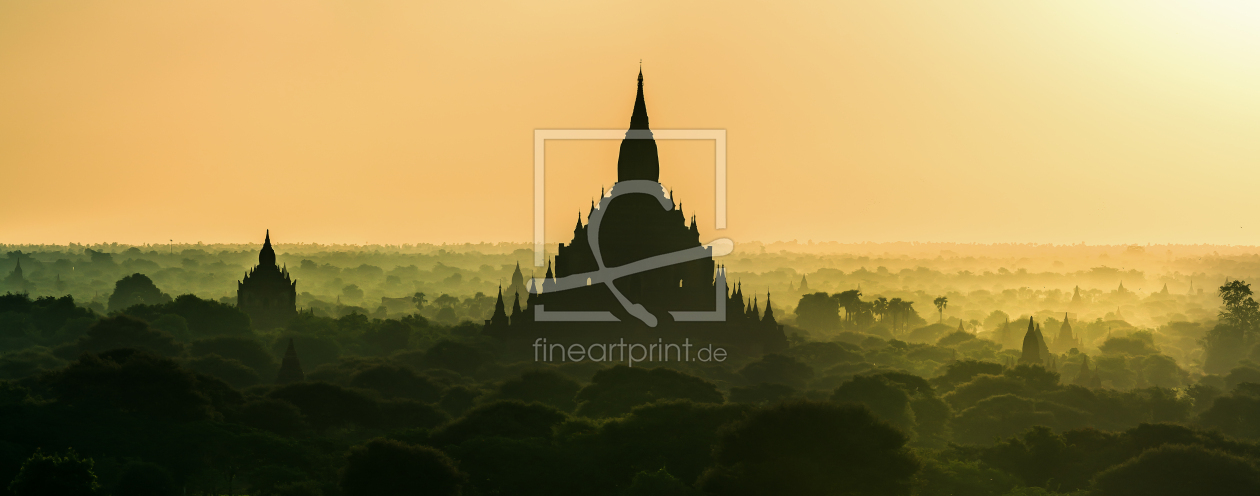 Bild-Nr.: 11370231 Burma - Bagan am Morgen Panorama  erstellt von Jean Claude Castor