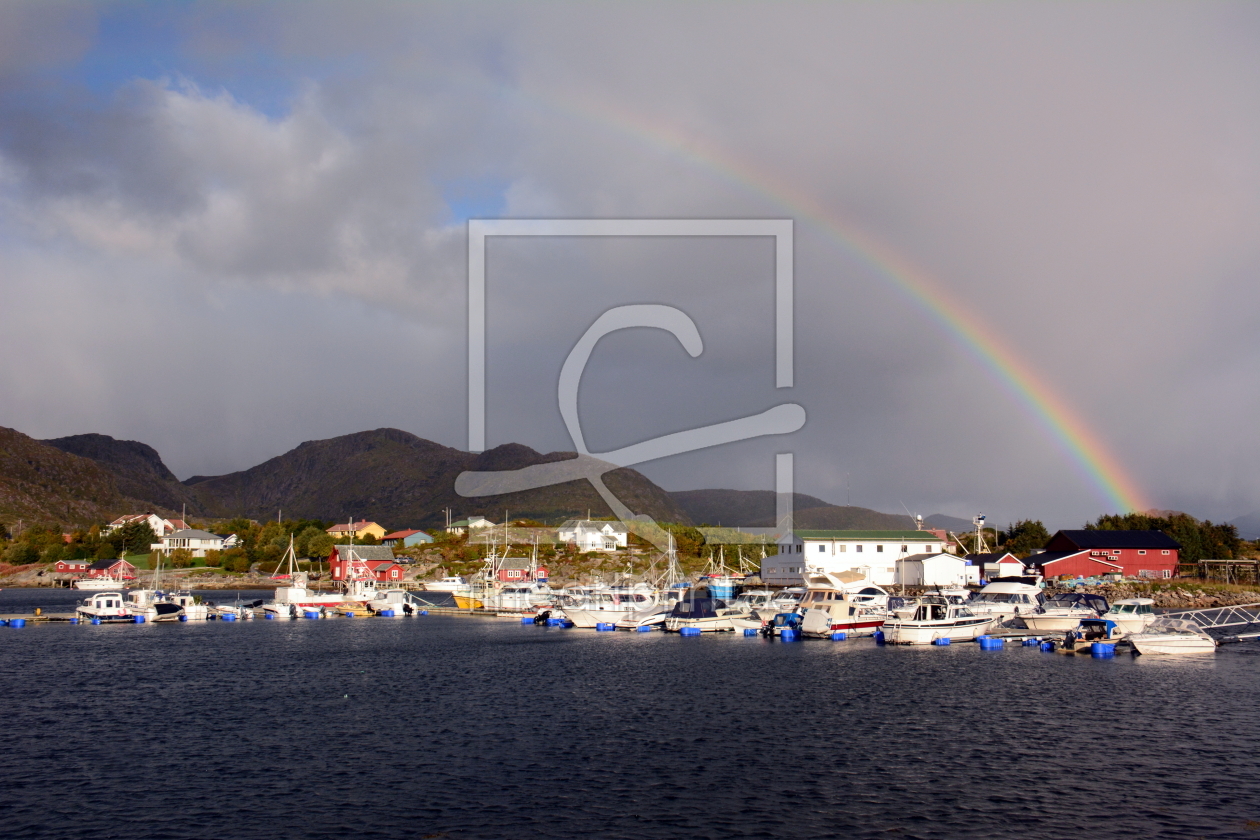 Bild-Nr.: 11370639 Regenbogen über Ballstad erstellt von GUGIGEI