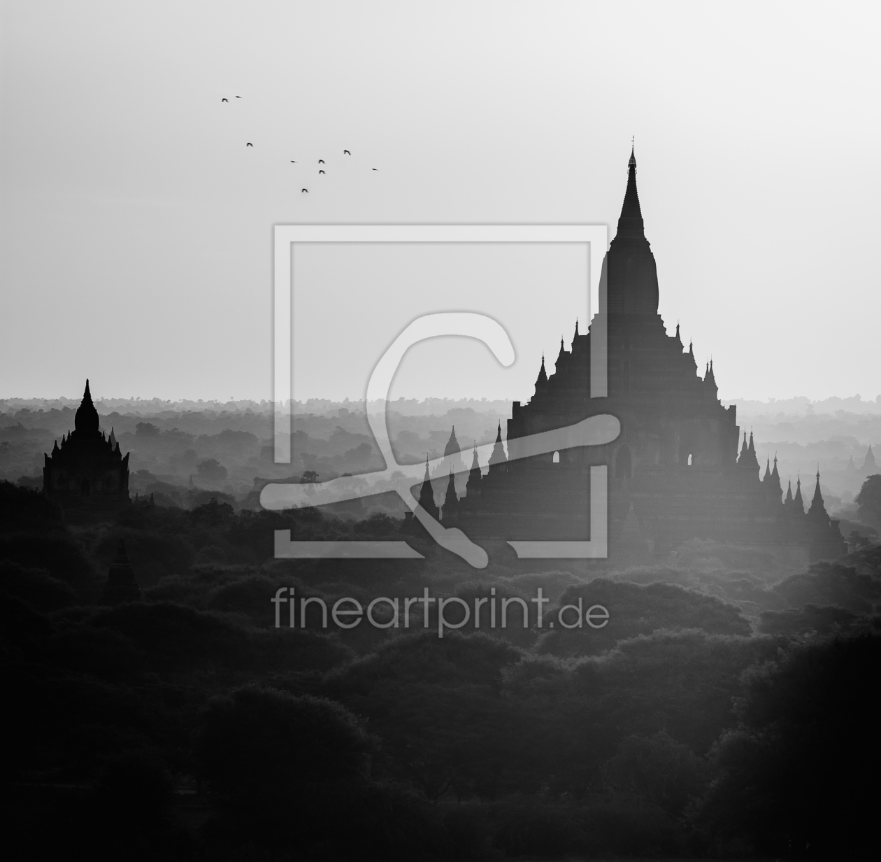 Bild-Nr.: 11371657 Burma - Bagan Schwarz Weiß erstellt von Jean Claude Castor