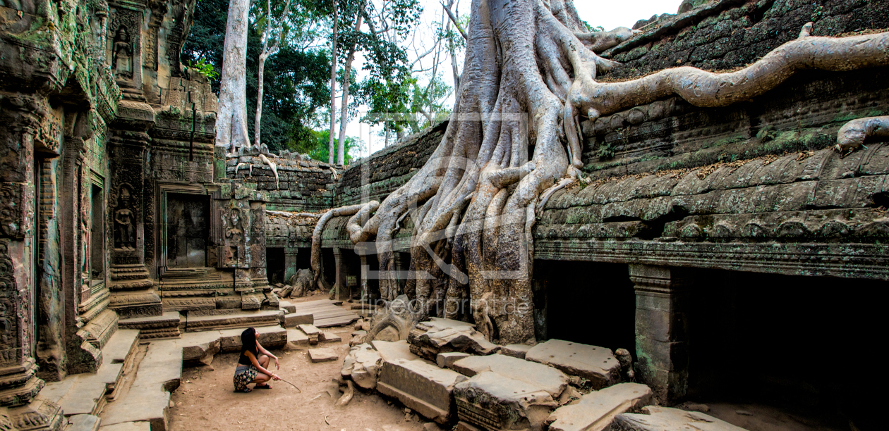 Bild-Nr.: 11378661 Panorama aus dem Ta Prohm Tempel, Angkor 2013 erstellt von danielgiesenphotography