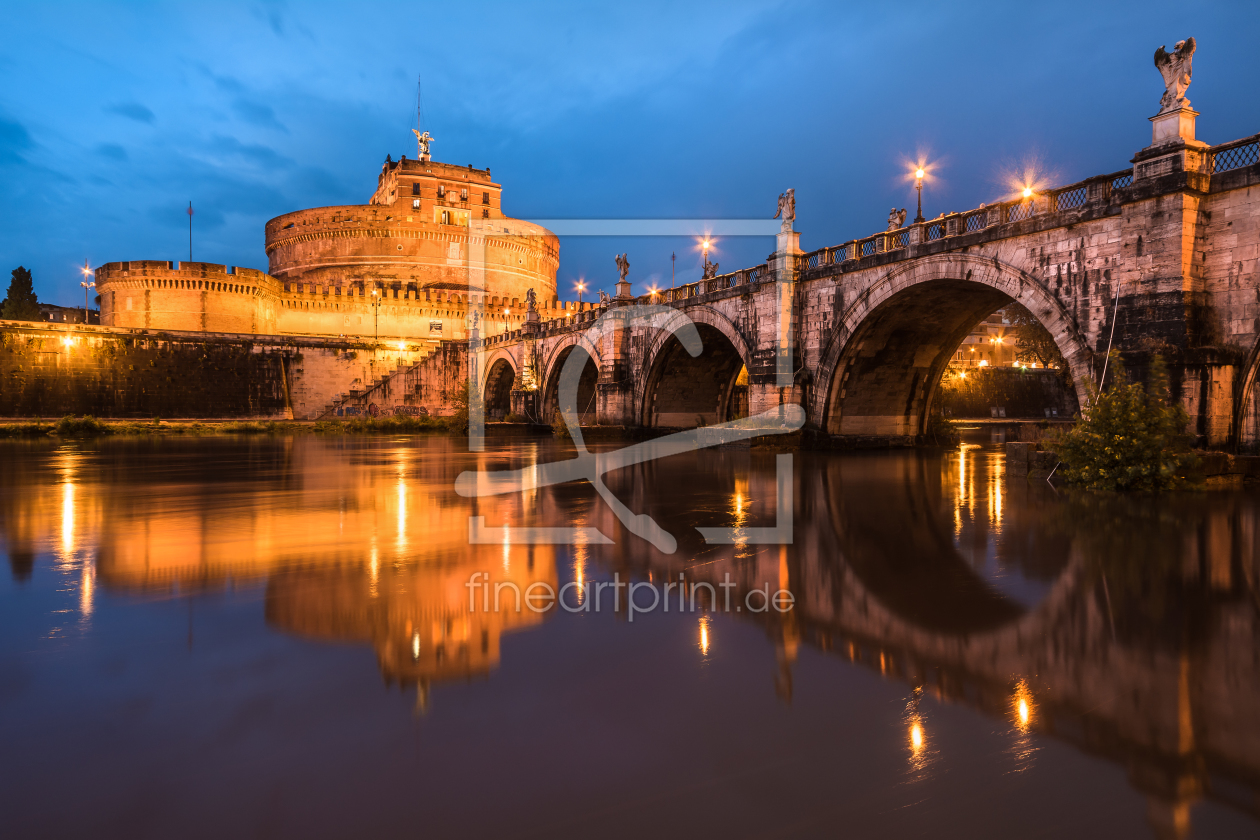 Bild-Nr.: 11387991 Rom - Castel Sant Angelo zur blauen Stunde erstellt von Jean Claude Castor