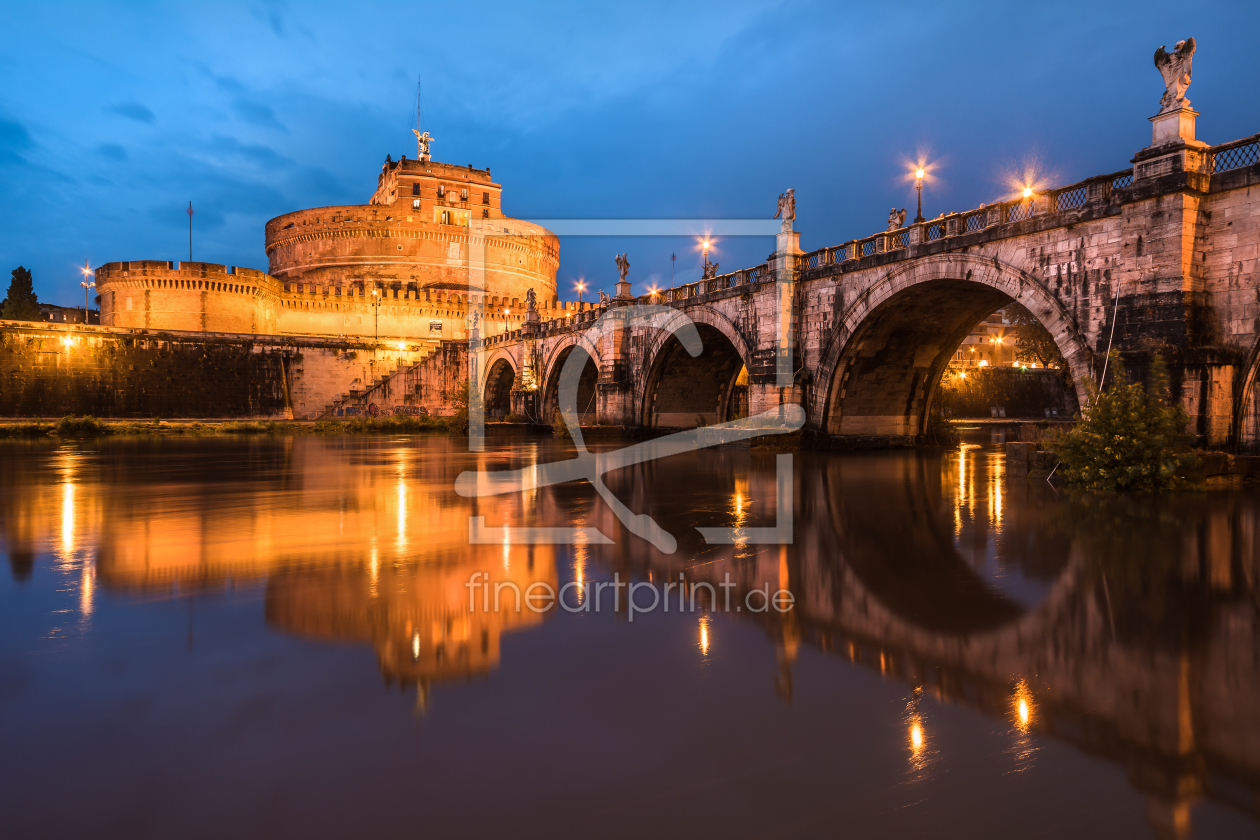 Bild-Nr.: 11387991 Rom - Castel Sant Angelo zur blauen Stunde Bild-Nr.: 11387991 Rom - Castel Sant Angelo zur blauen Stunde erstellt von Jean Claude Castor