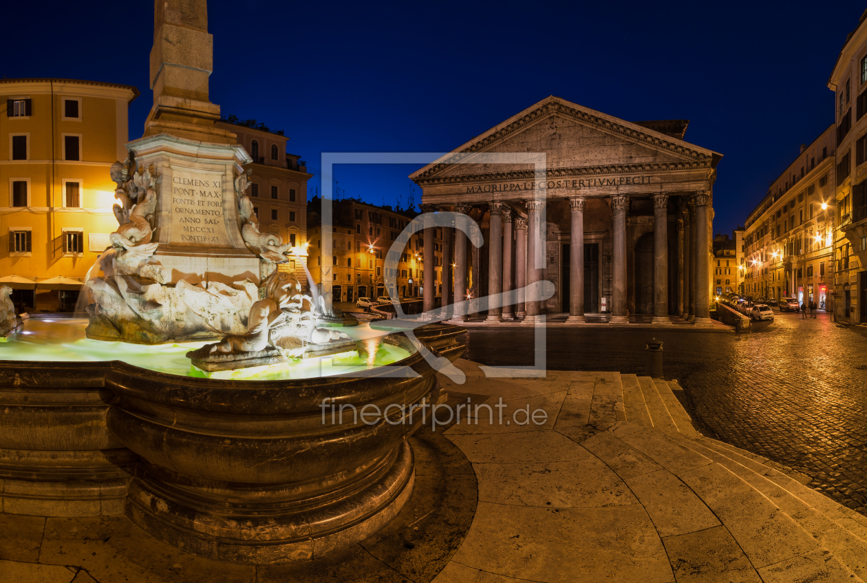 Bild-Nr.: 11389649 Rom - Pantheon zur blauen Stunde erstellt von Jean Claude Castor