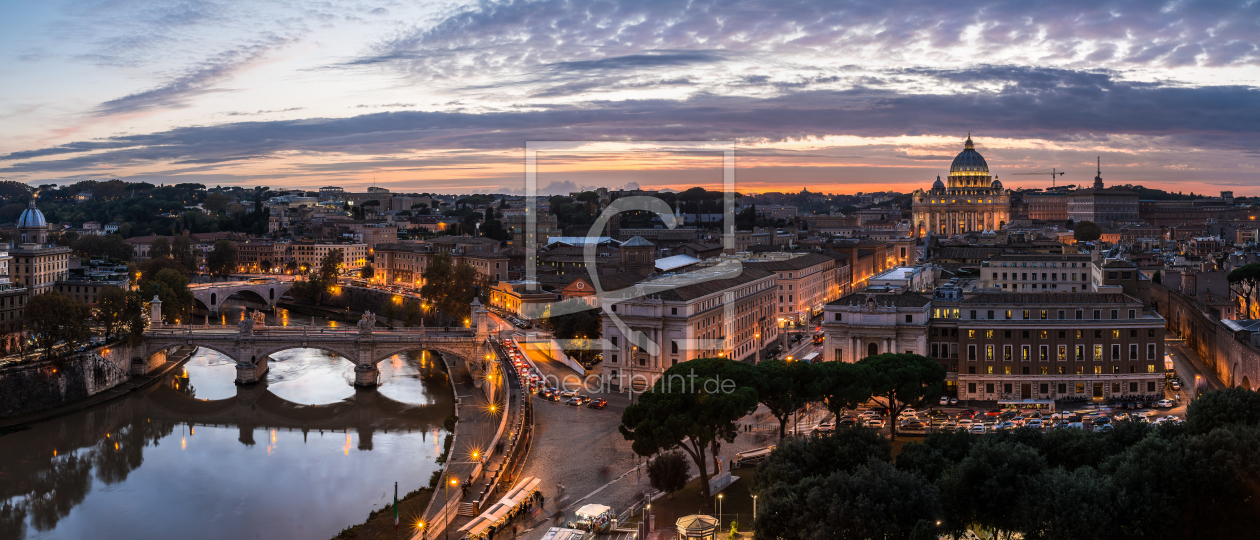 Bild-Nr.: 11389655 Rom - Vatikan Staat Panorama mit Ponte Vittorio erstellt von Jean Claude Castor