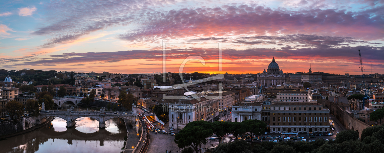 Bild-Nr.: 11389659 Rom - Vatikan mit Ponte Vittorio Panorama erstellt von Jean Claude Castor