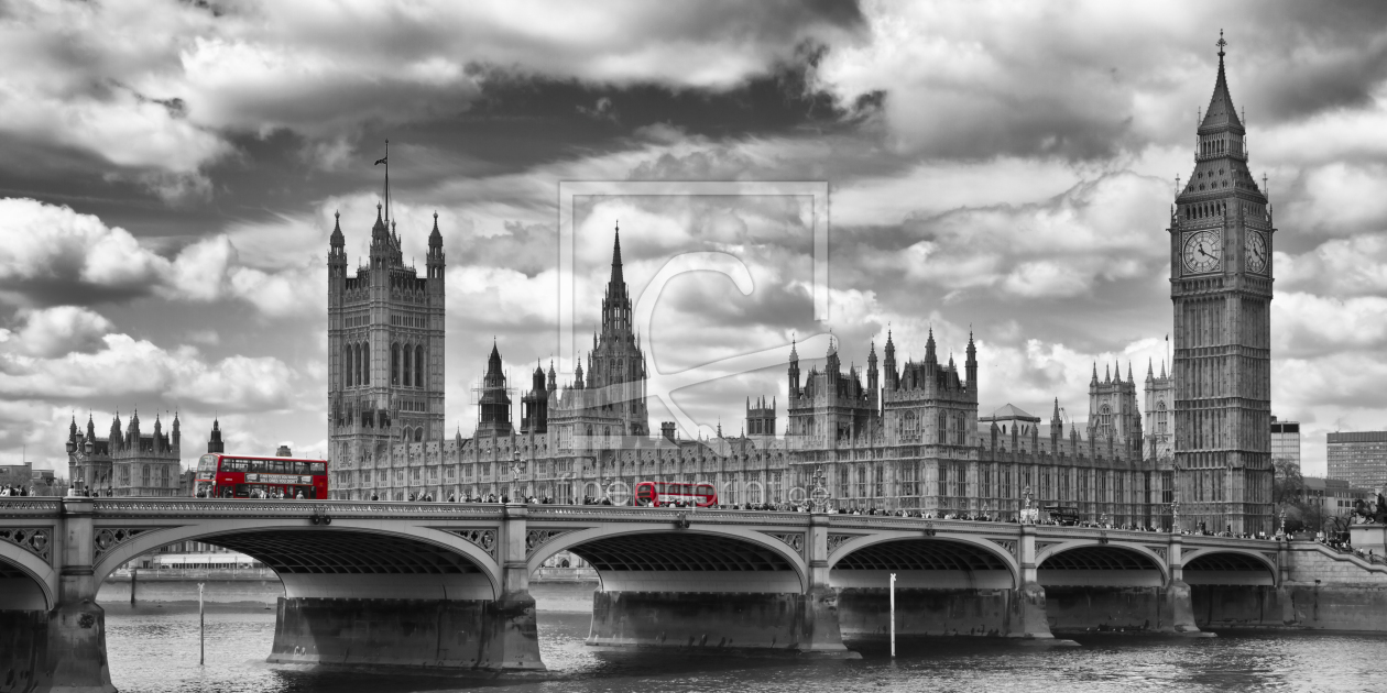 Bild-Nr.: 11390655 LONDON Rote Busse auf der Westminster Bridge erstellt von Melanie Viola