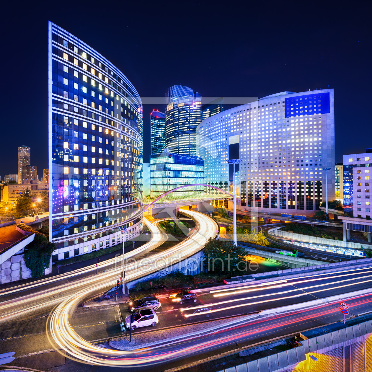 Bild-Nr.: 11393625 La Defense bei Nacht erstellt von Mapics