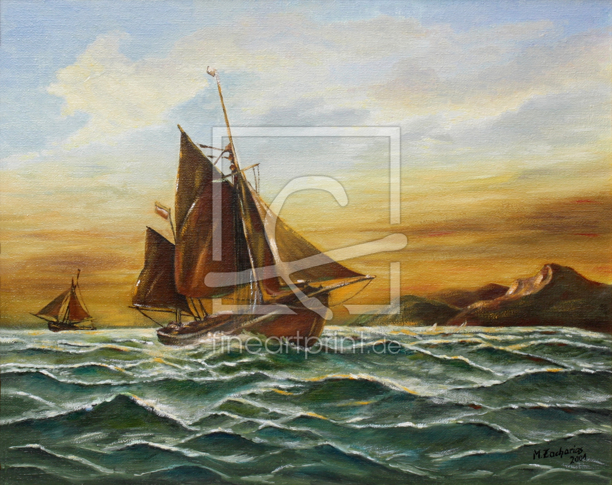 Bild-Nr.: 11400191 Segelschiff auf See - maritime Gemälde erstellt von Marita Zacharias