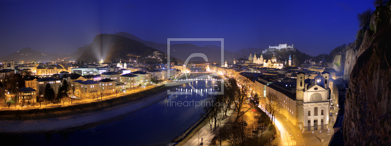 Bild-Nr.: 11409106 Salzburg bei Nacht - Panorama erstellt von Fototuning