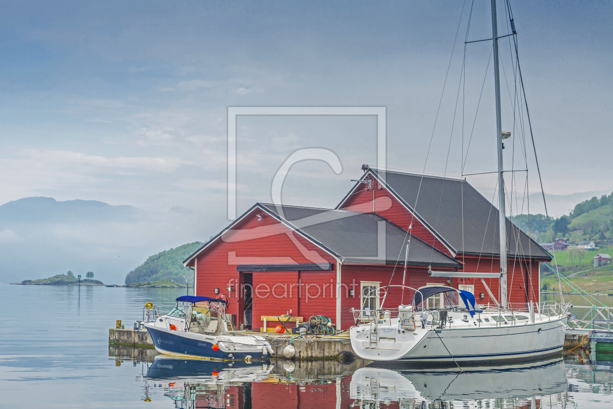 Bild-Nr.: 11419780 Bootshaus im Garsundfjorden erstellt von EderHans