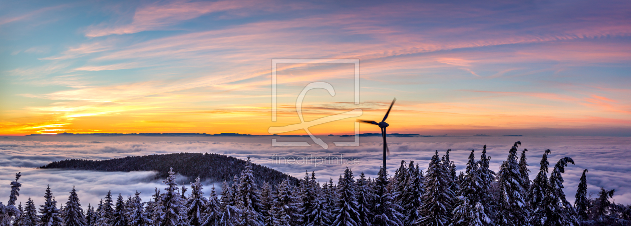 Bild-Nr.: 11422215 winterlicher Sonnenuntergang im Schwarzwald erstellt von Marcel Heinzmann