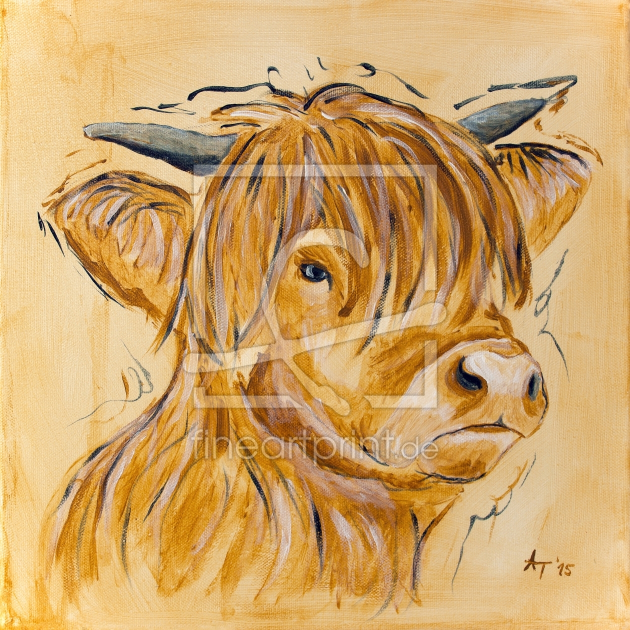 Bild-Nr.: 11423585 Die braune Kuh, Katrine erstellt von Annett Tropschug