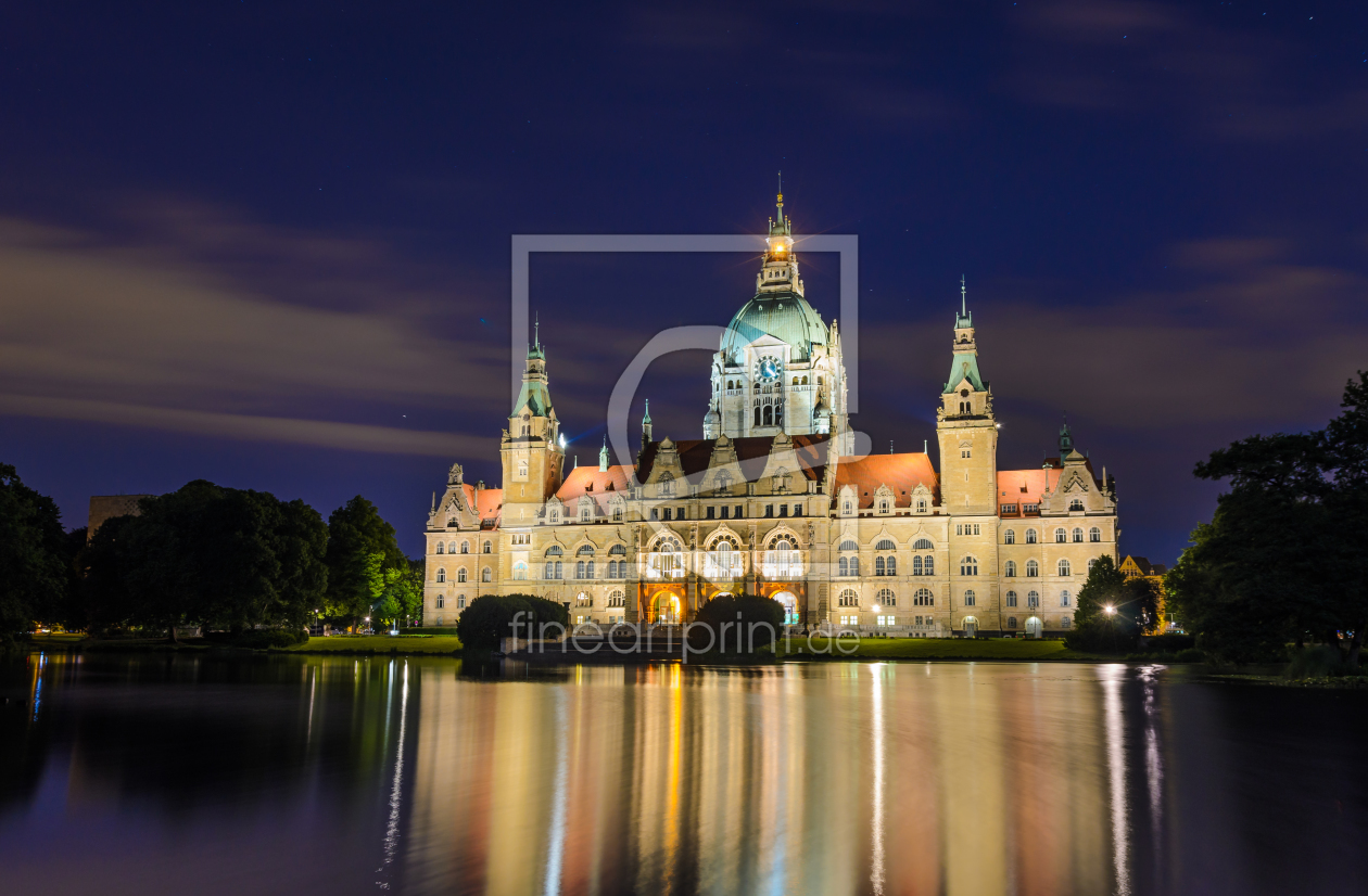 Bild-Nr.: 11424730 Rathaus Hannover bei Nacht erstellt von Mapics