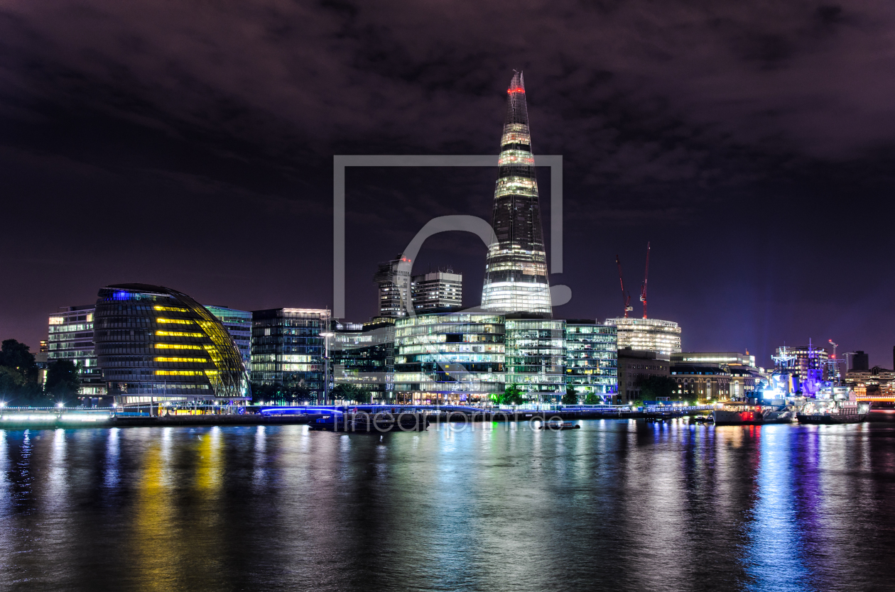 Bild-Nr.: 11424732 Skyline von London bei Nacht erstellt von Mapics